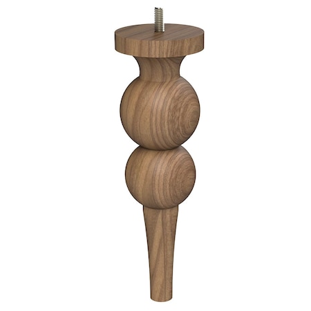 Designs Of Distinction 9" Perle Foot with Bolt - Walnut 01245109WL6